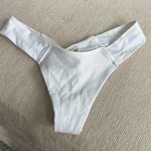 Montce white Brazilian bikini bottom